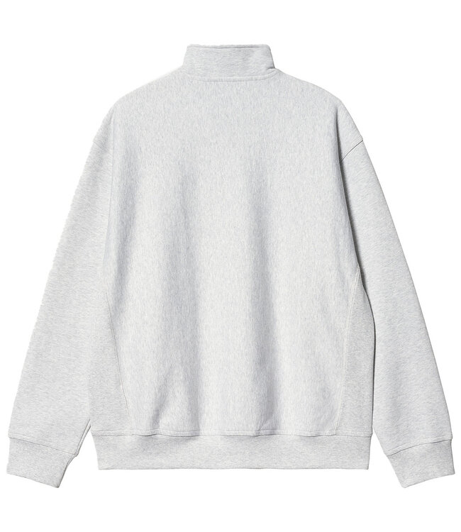 CARHARTT WIP Half Zip American Script Sweat - Ash Heather