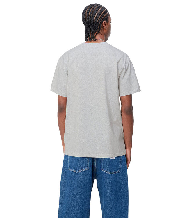 CARHARTT WIP S/S American Script T-Shirt - Ash Heather