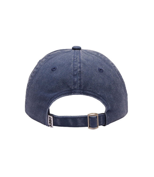 OBEY Pigment Lowercase 6 Panel Cap - Pigment Navy