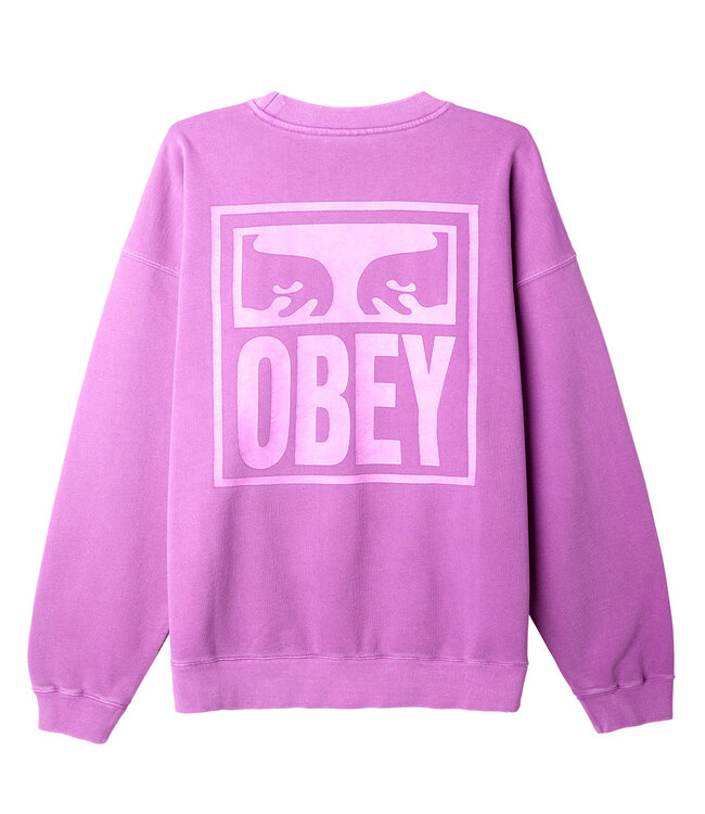 OBEY Obey Eyes Icon Extra Heavy Crew - Pigment Dewberry