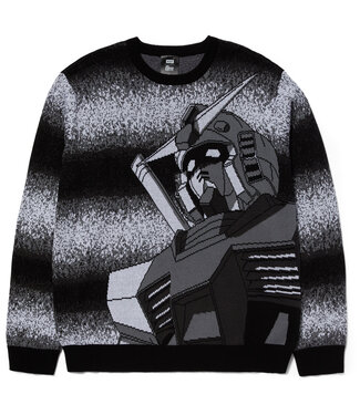 HUF Gundam Static Crewneck Sweater - Black