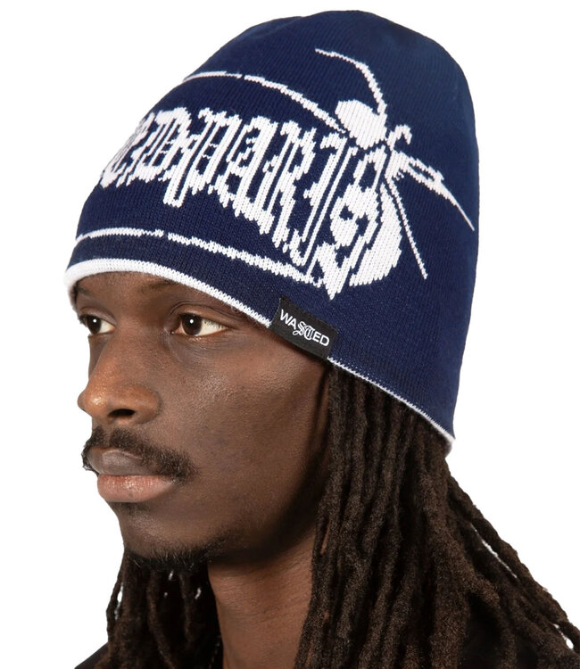 WASTED PARIS Brow Beanie Reverse Boiler - Ultra Blue/White