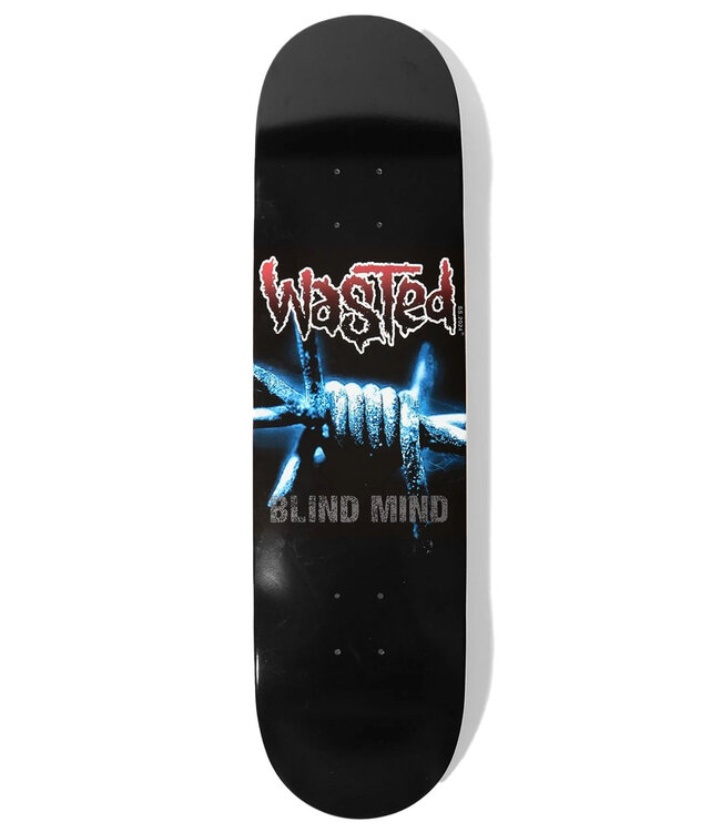 WASTED PARIS Blind Deck Black - 8.25