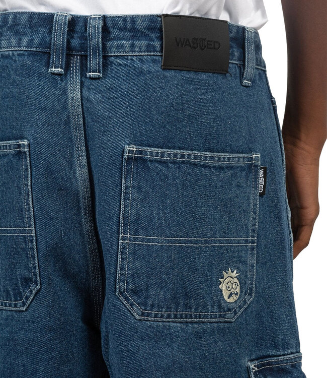 WASTED PARIS Creager Pant - Washed Blue