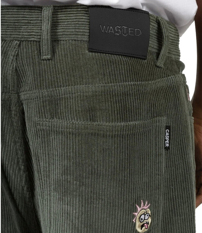WASTED PARIS Casper Pant Corduroy Feeler - Lichen Green