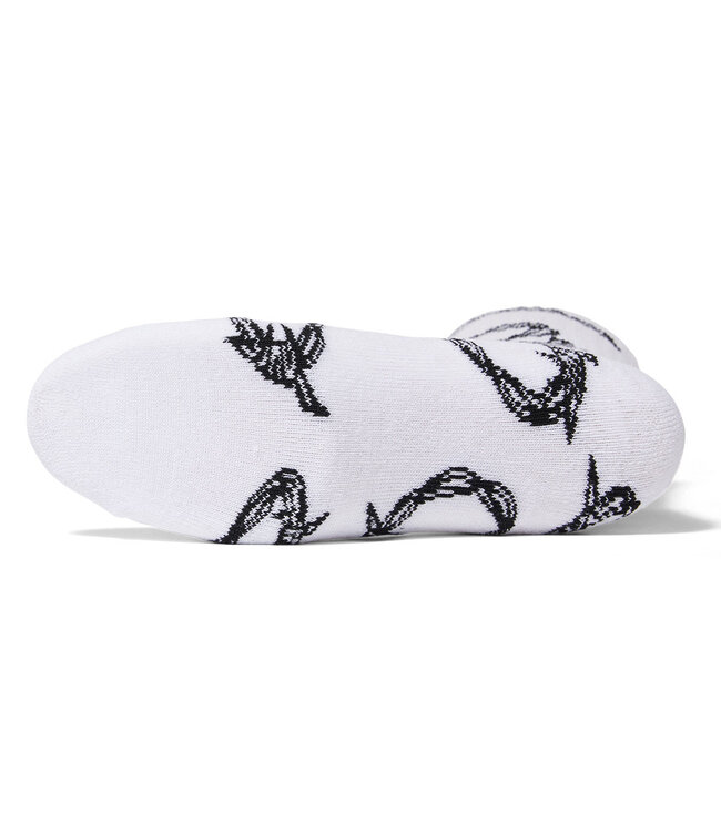 HUF Barbed Wire Crew Sock - White