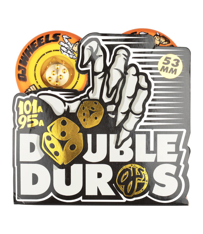 OJ WHEELS Double Duro Mini Combo Wheels Orange Yellow - 53mm 101a/95a