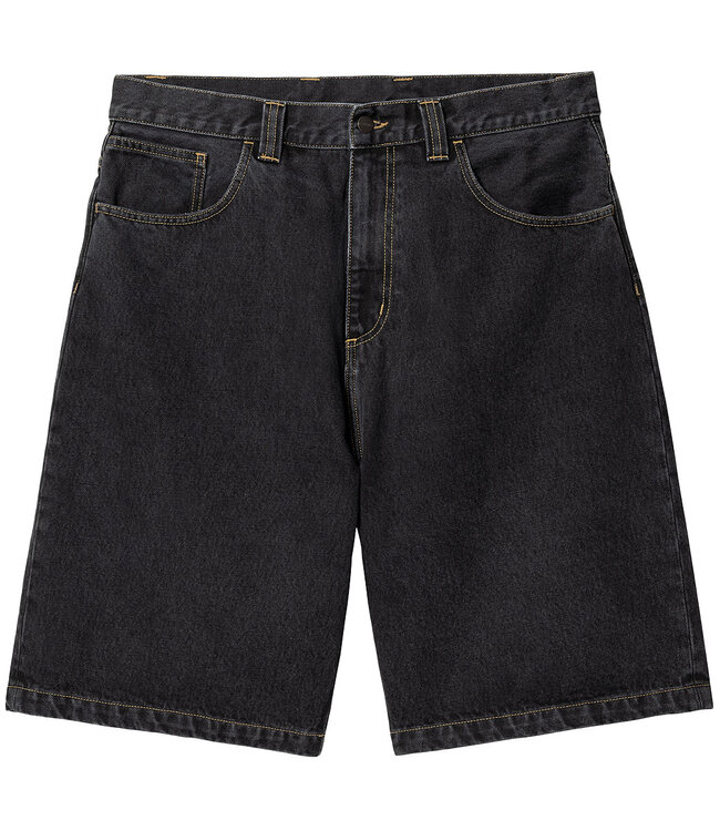 CARHARTT WIP Brandon Short - Black/Stone Washed