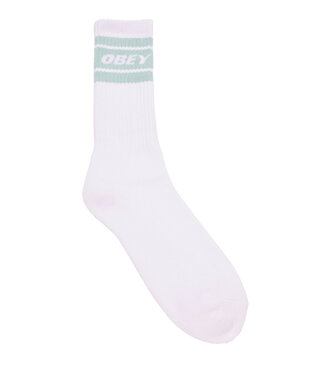 OBEY Cooper Ii Socks - White/Surf Spray