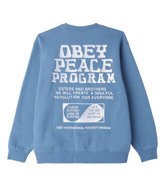 OBEY Peace Program Sweater - Coronet Blue