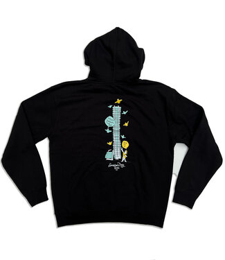 SKATESHOPDAY 911 Deck Wall Hoodie - Black