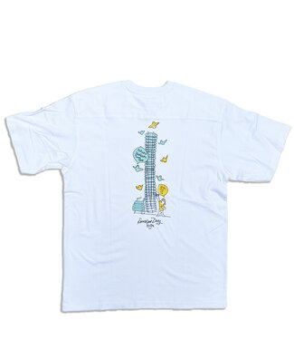 SKATESHOPDAY 911 Deck Wall Tee - White