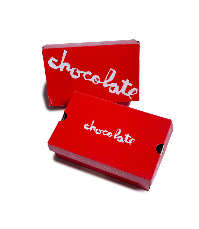 LAKAI Telford Low x Chocolate - Off-White/Red Suede