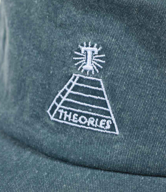 THEORIES Scribble Strapback Denim Hat - Indigo