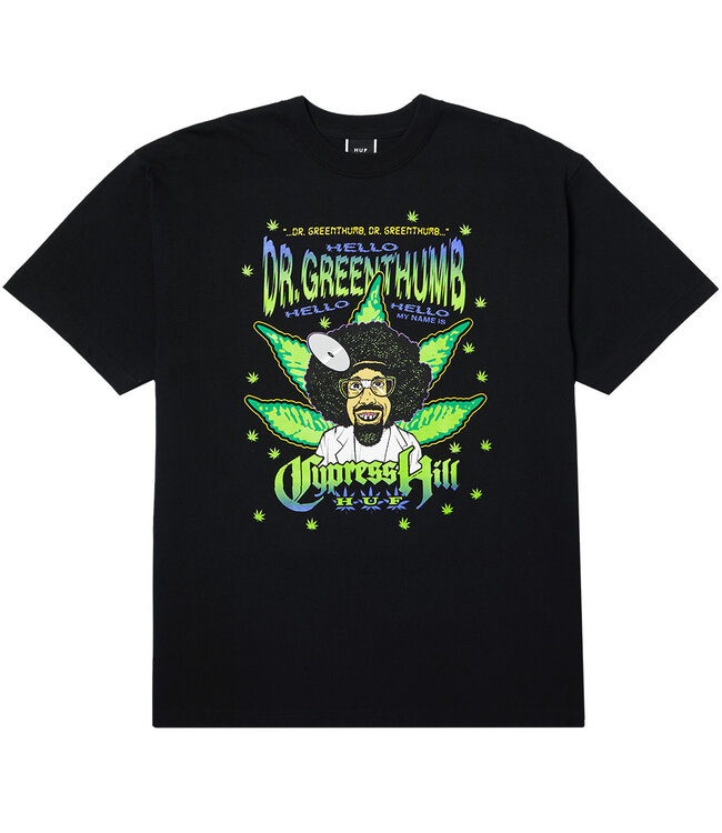 HUF Dr Greenthumb T-Shirt - Black