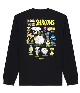RIPNDIP Know Ur Shrooms Long Sleeve - Black