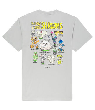 RIPNDIP Know Ur Shrooms T-Shirt - Grey