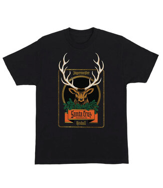 SANTA CRUZ Jeff Kendall Jägermeister T-Shirt - Black