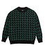 POLAR Zig Zag Knit Sweater - Black/Dark Teal