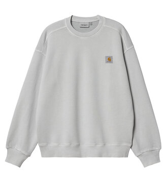 CARHARTT WIP Nelson Sweat - Sonic Silver/Garment Dyed