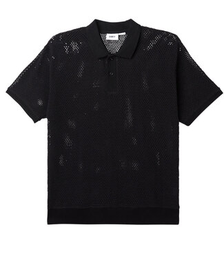 OBEY Duke Mesh Polo Ss - Black