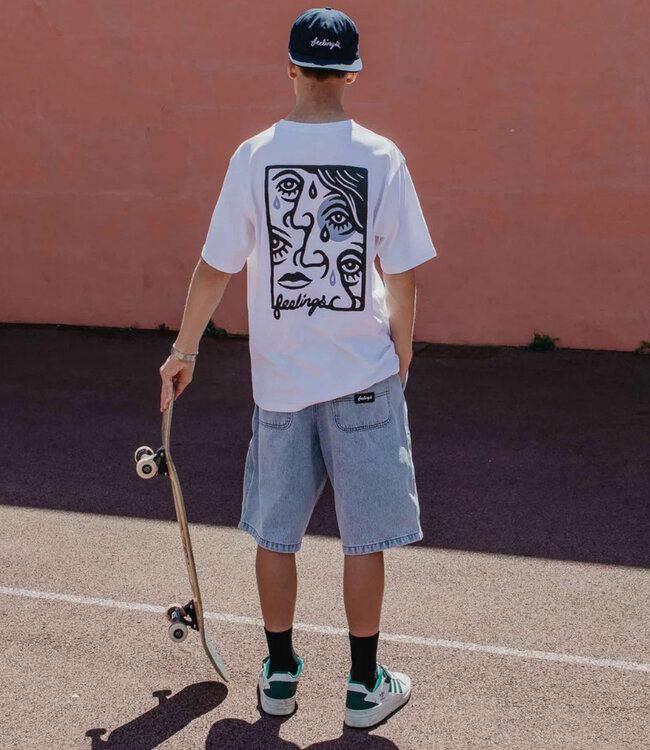 FEELINGS Maker Shorts - Light Indigo Wash