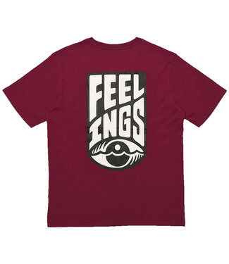 FEELINGS Logo T-Shirt - Burgundy