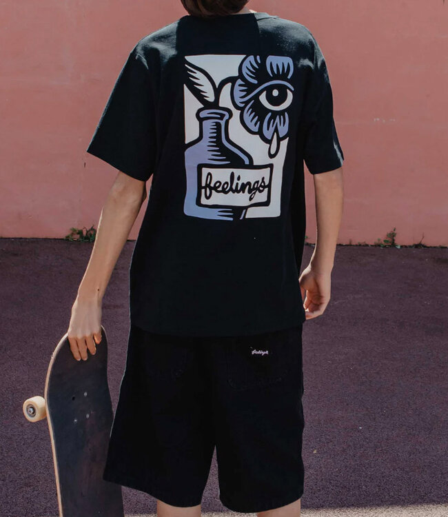 FEELINGS Maker Shorts - Black Wash Denim