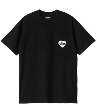 CARHARTT WIP Amour Pocket T-Shirt - Black/White