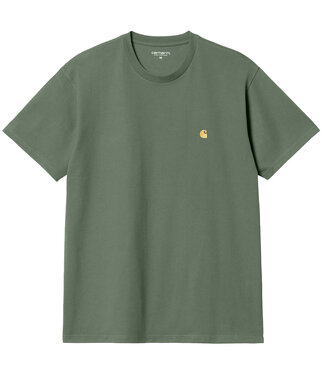 CARHARTT WIP Chase T-Shirt - Duck Green/Gold