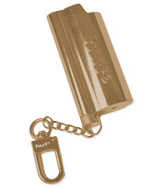 HUF Burner Lighter Sleeve Keychain - Gold