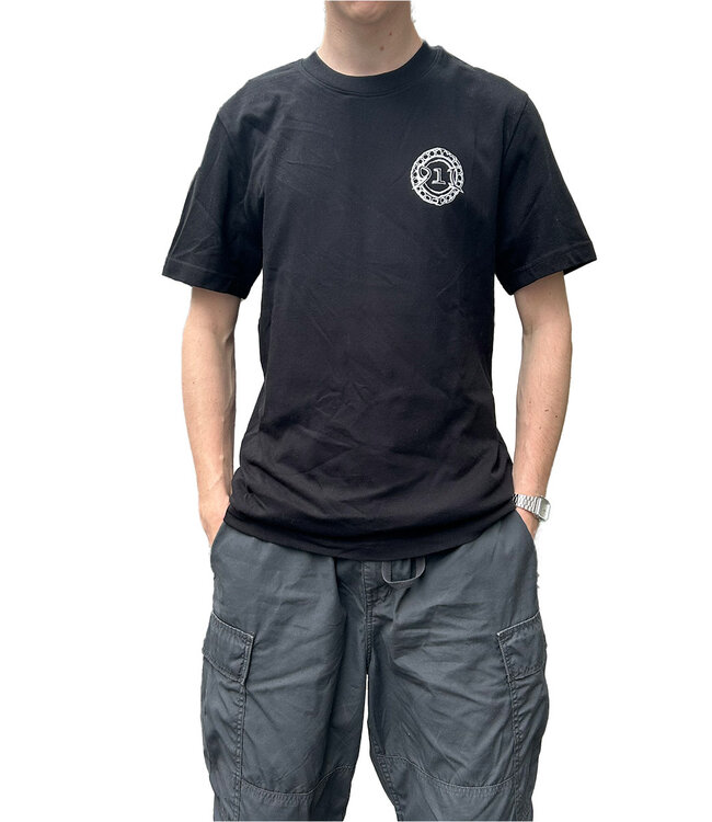 NINE ONE ONE Ring Logo Tee - Black