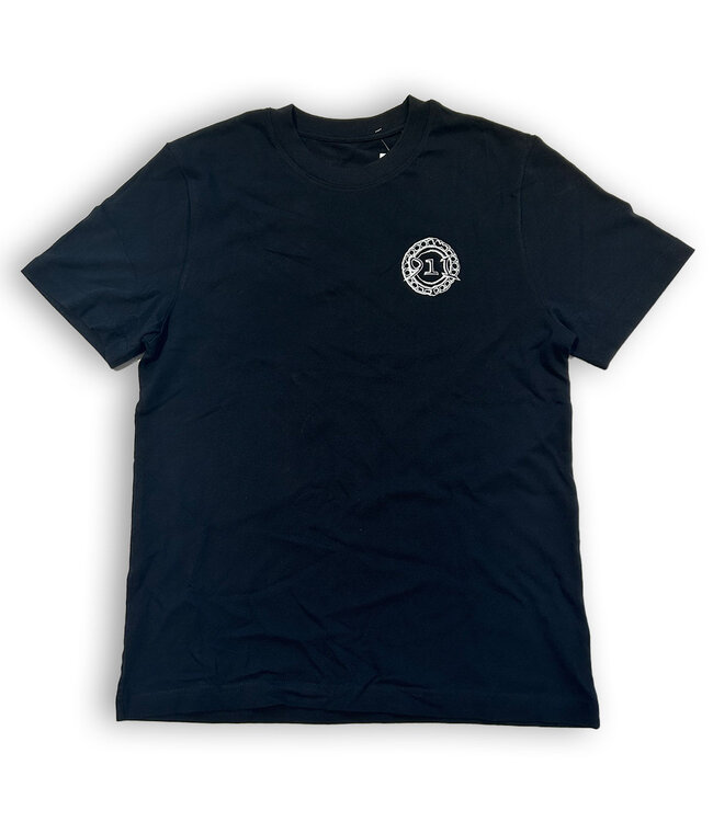 NINE ONE ONE Ring Logo Tee - Black