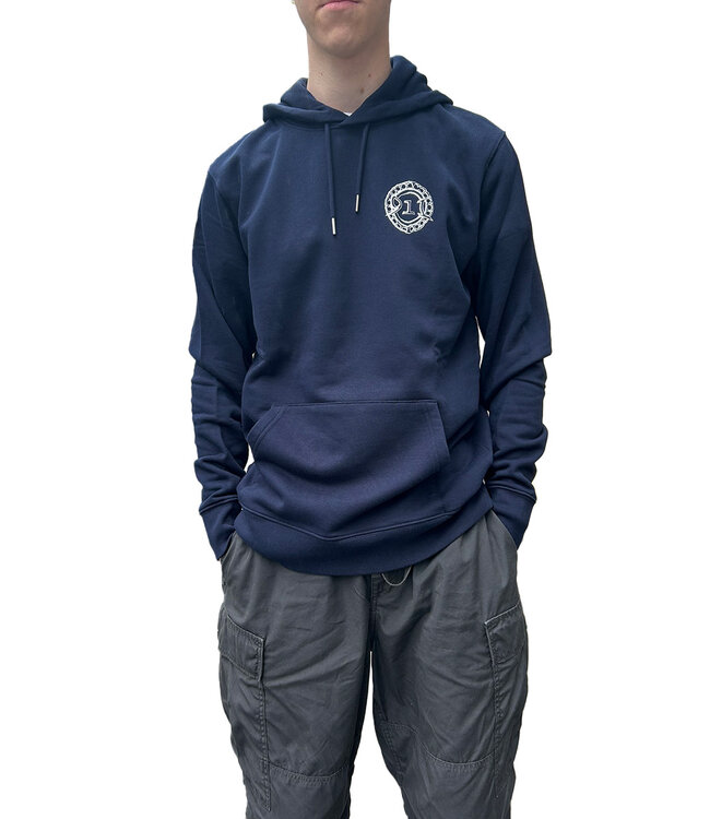 NINE ONE ONE Ring Logo Hoodie - Navy