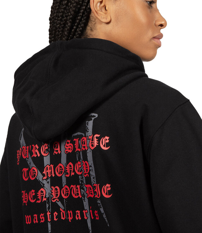 WASTED PARIS Hoodie Zip Stake - Black