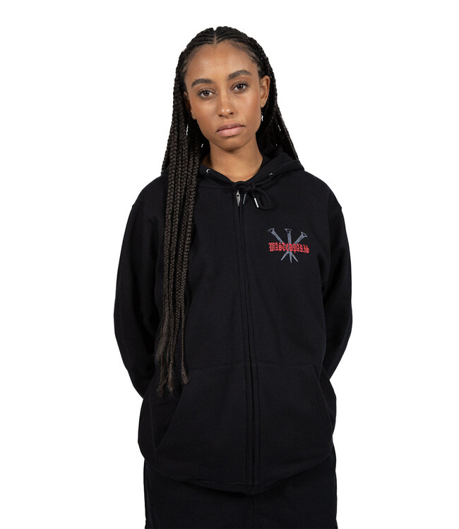 WASTED PARIS Hoodie Zip Stake - Black