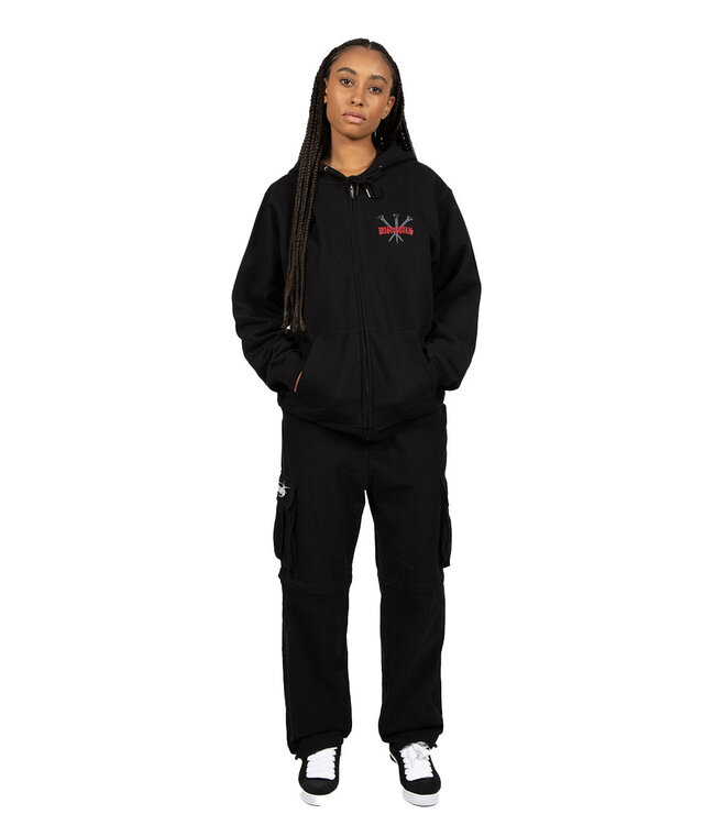 WASTED PARIS Hoodie Zip Stake - Black