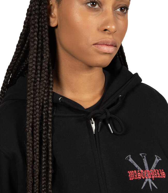 WASTED PARIS Hoodie Zip Stake - Black