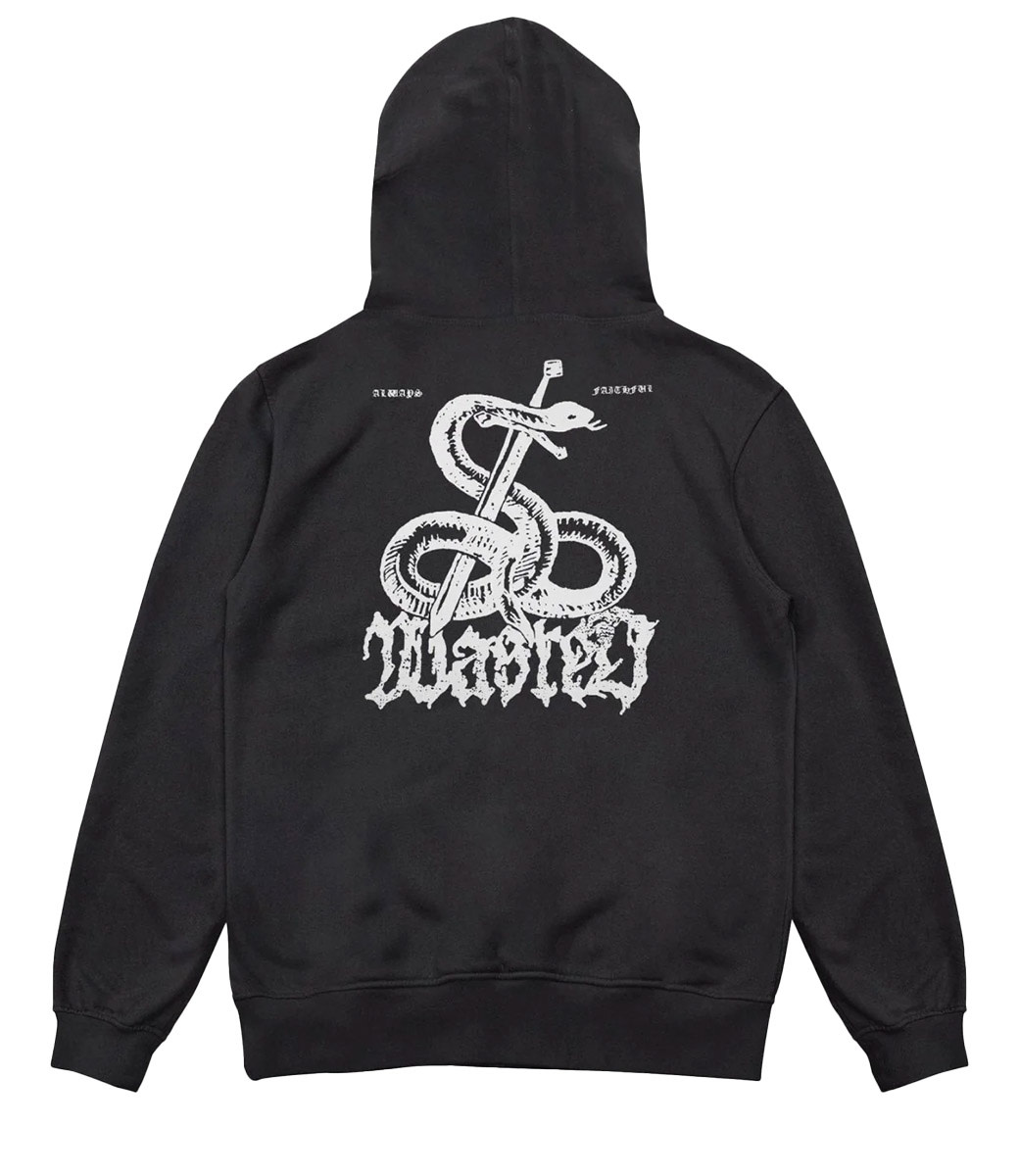 WASTED PARIS Hoodie Atrax - Faded Black