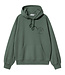 CARHARTT WIP Hooded Stamp Sweat - Duck Green/Black/Stone Washed