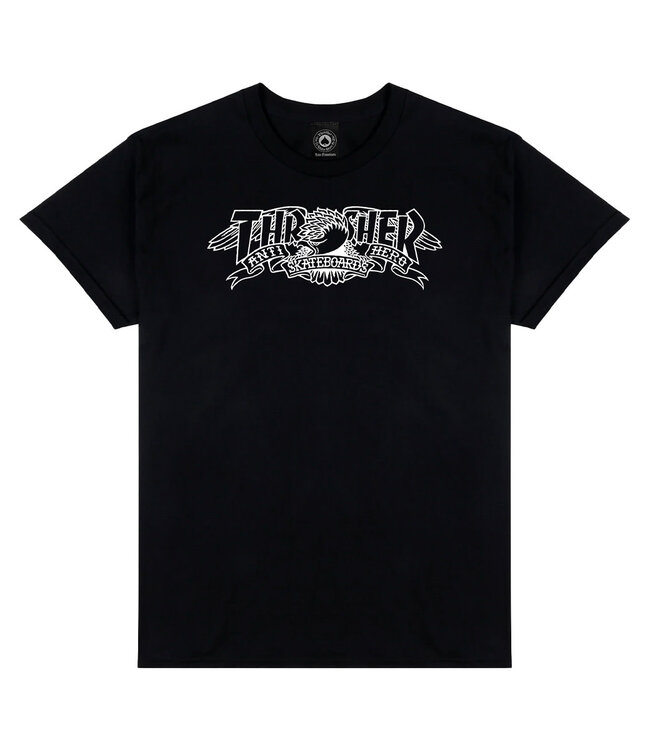 THRASHER Mag Banner T-Shirt - Black