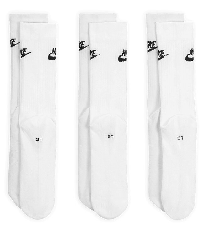 NIKE SB Essential Crew Socks - White/Black