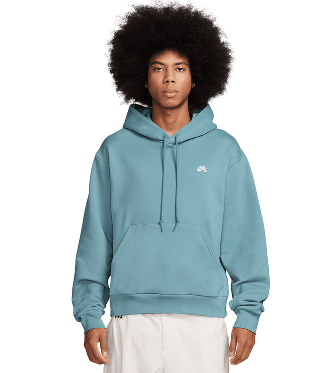 NIKE SB Ess. Logo Po Hoodie - Denim Turq/White