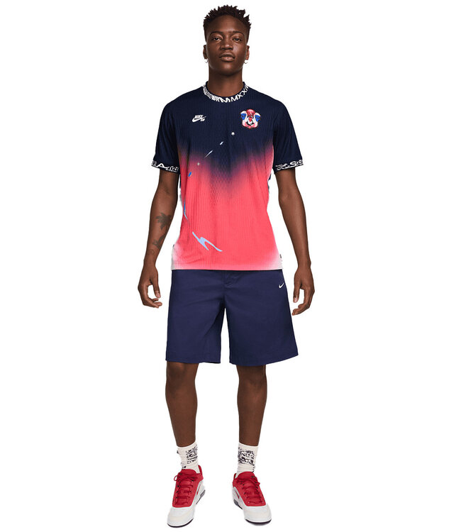 NIKE SB Olympic Jersey - Obsidian/Bright Crimson/White