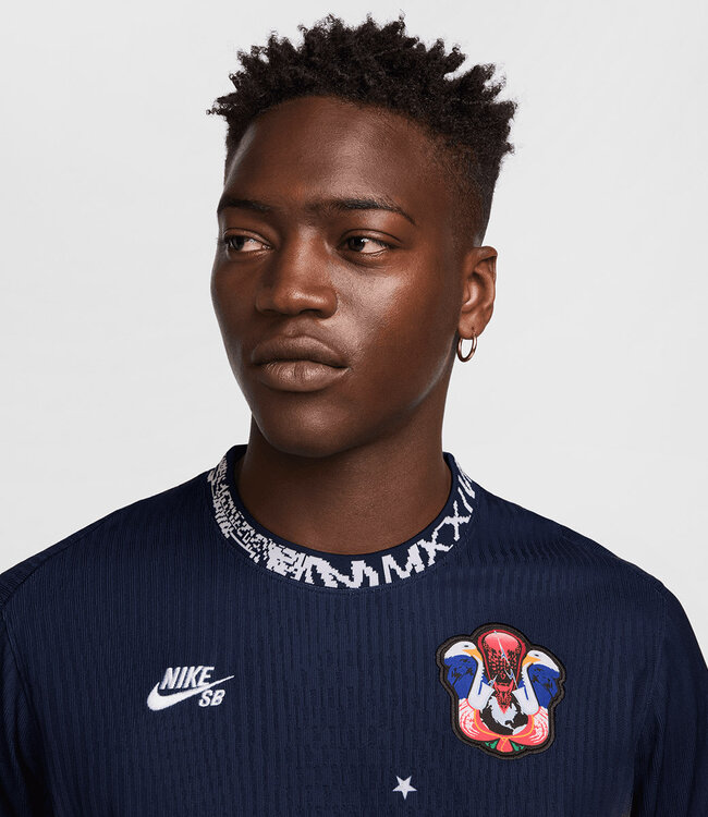 NIKE SB Olympic Jersey - Obsidian/Bright Crimson/White