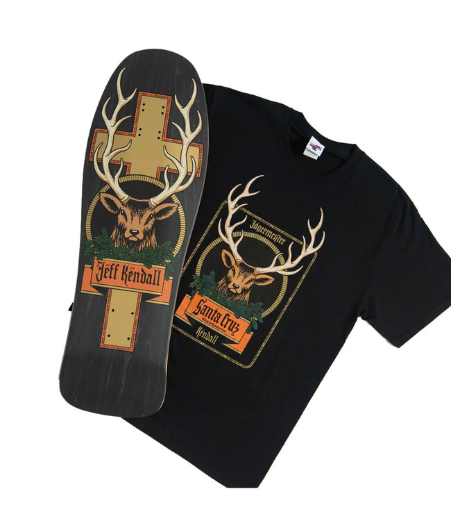 SANTA CRUZ Jägermeister Kendall Deer Reissue Deck Black