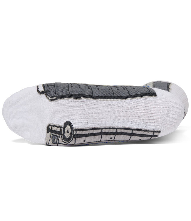 HUF International Transport Crew Sock - White