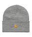 CARHARTT WIP Chase Beanie - Grey Heather/Gold