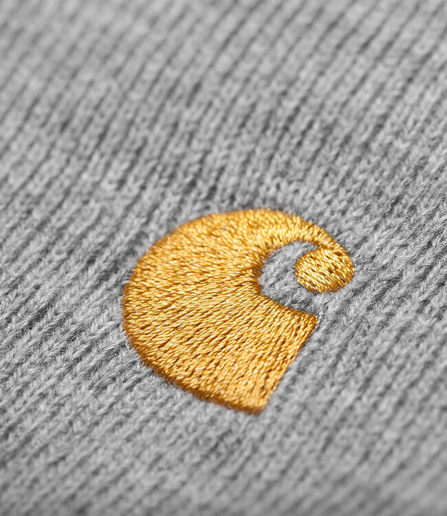 CARHARTT WIP Chase Beanie - Grey Heather/Gold