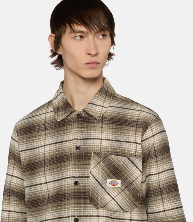 DICKIES Forest Check Shirt - Imperial Green